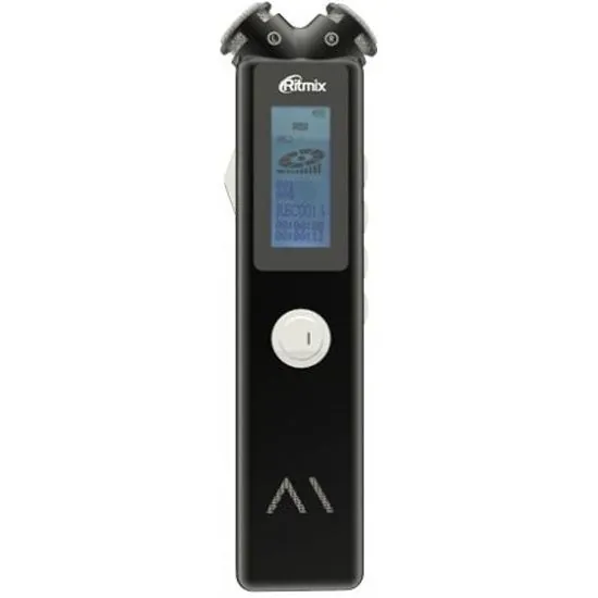 Диктофон цифровой Ritmix черный, 16 ГБ, MP3;WAV28 ч, RITMIX RR-145 16GB black
