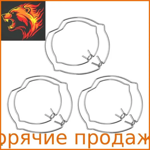 4 шт. Крепежные пряжки для точечных светильников LED MR11 MR16, кольца для удержания, металлические пружинные зажимы, встраиваемые крышки, аксессуары для ламп, зажимы для освещения, мангановое серебро