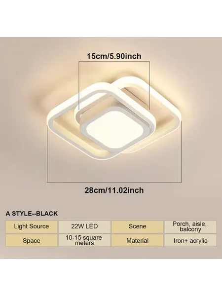 LED потолочный светильник для прохода Black White B White, Б
