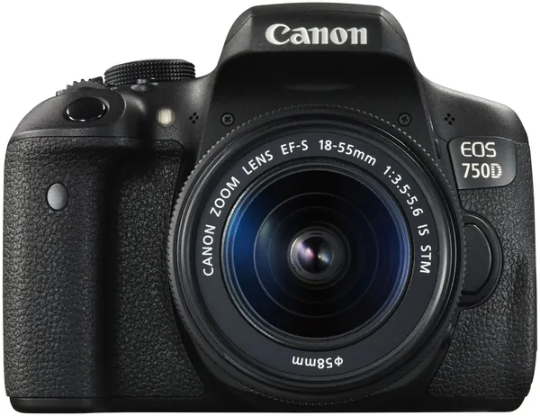Фотоаппарат Canon EOS 750D Kit EF-S 18-55mm f/3.5-5.6 IS STM, черный