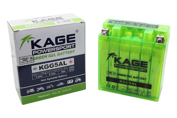 Аккумулятор 12В 5Ач KAGE POWERSPORT YB5L-BS (1205.1) NANO GEL (120*60*128)