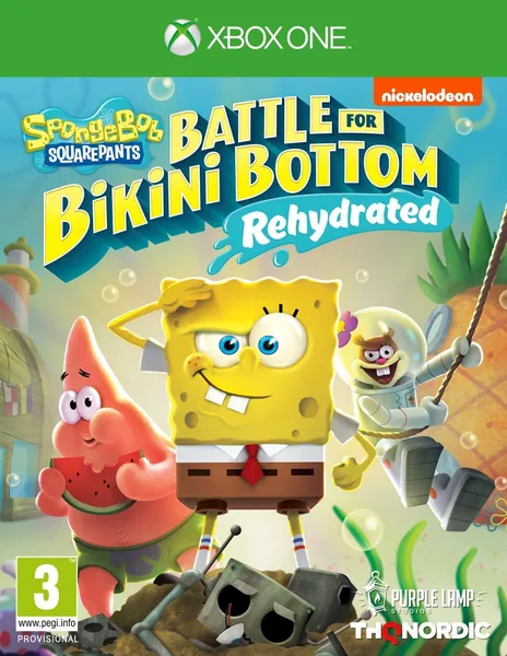 Игра SpongeBob SquarePants Battle For Bikini Bottom - Rehydrated (Губка Боб Квадратные Штаны Битва за Бикини Боттом - Регидратация) Xbox One, Series X Русская Версия Диск на Xbox