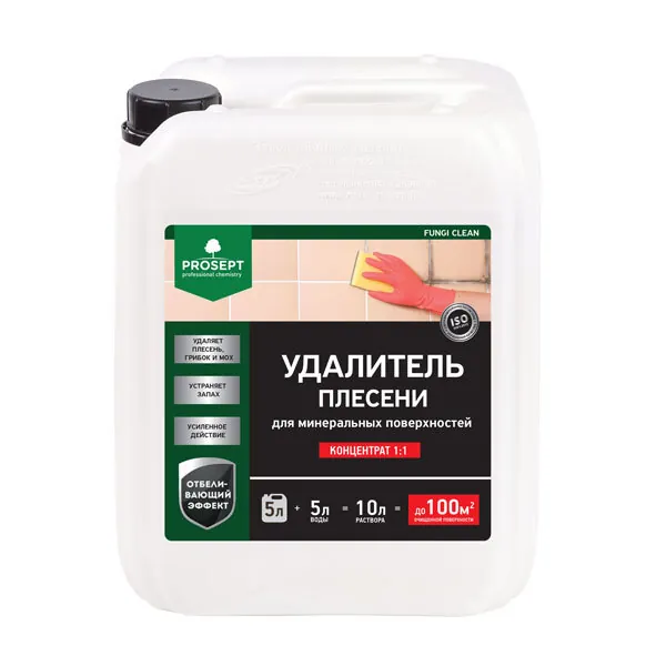 Удалитель плесени PROSEPT FUNGI CLEAN/ Фанжай Клин, концентрат 1:1 / 5 л