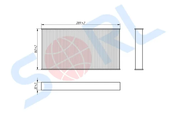 Фильтр салона Iveco Daily III, Alfa 156 97, Fiat Bravo, Brava, Marea 1.4-2.4TD 95, Miscellaneous Allison Transmission (SORL)