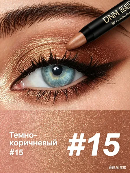 16 цветных водостойких карандашей для глаз с блестками: для век и слизистых, стойкие тени-хайлайтеры