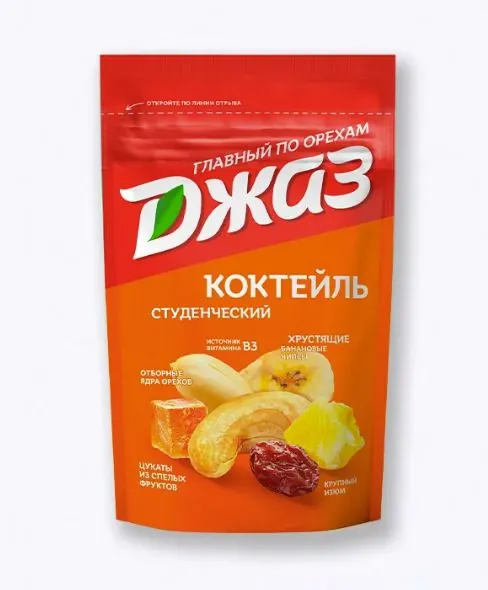 Джаз Коктейль Студенческий Орехи и сухофрукты, 150 г