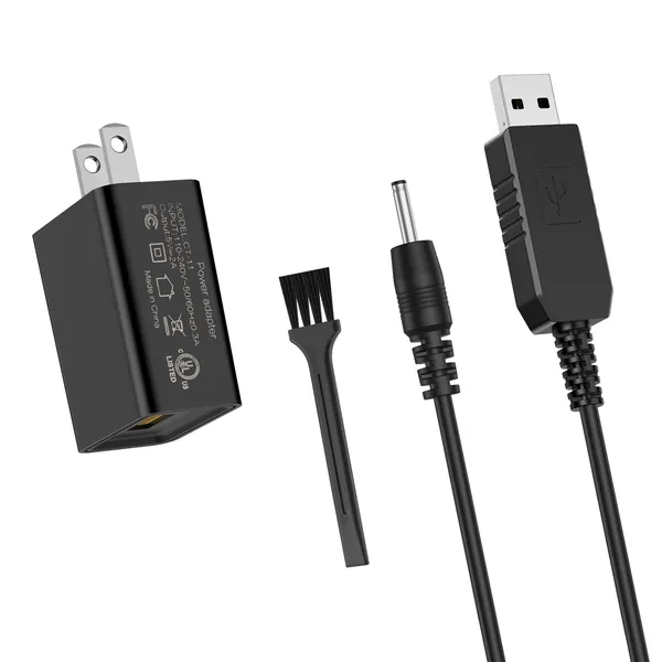 Зарядный кабель для триммера Braun для бороды серии MGK 3010 3020 3021 3025 3210 3220 3221 3225 3921/серии BT 3221 3222 3240 5513 5516, с щеткой, вилка по американскому стандарту