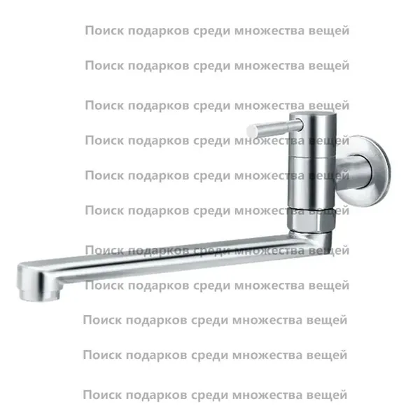 Смеситель для кухни, вращающийся на 180 градусов, швабра для раковины , кран для бассейна, удлиненный настенный смеситель нержавеющей стали, одиночный смеситель для холодной воды
