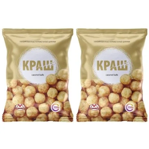 Матяш Кукурузные шарики Краш, Карамель, 50 г, 2 уп /