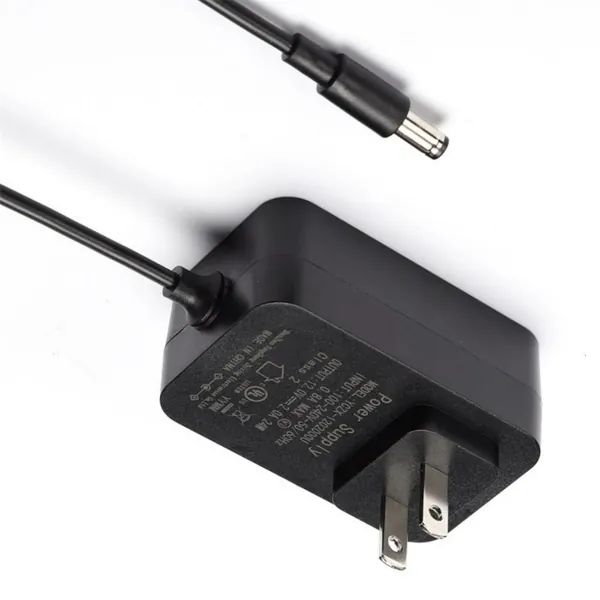 Компактный адаптер питания 24W DC12V2A с разъемом 5.5x2.5mm, огнеупорным дизайном и кабелем 1.2M, поддерживает входное напряжение 100-240V для домашних и офисных устройств, DC 5,5x2,1 - 12V2A