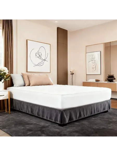 Подзор для кровати премиум из бархата 14 дюймов 150x200x35 c