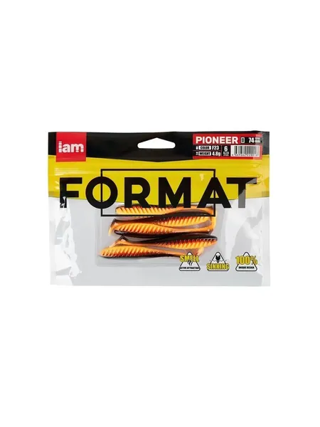 Силиконовая приманка FORMAT PIONEER 74mm (6шт.) цвет F23