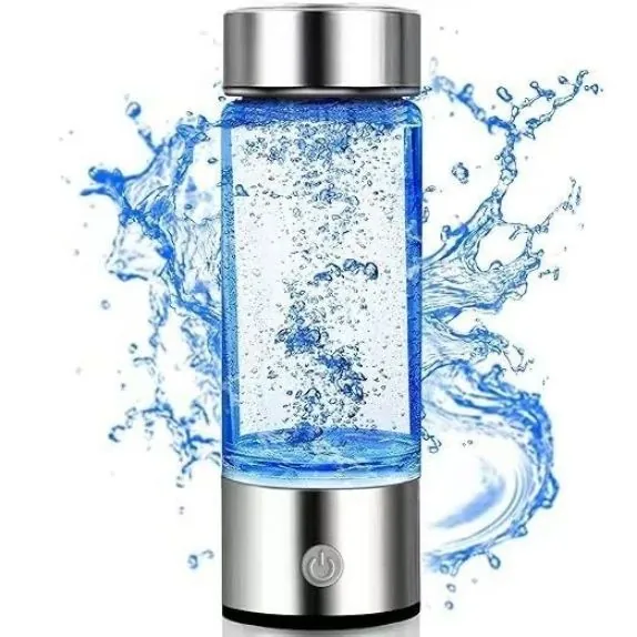 Бестселлер среди бутылок для водородной воды с генератором, оснащенный USB питанием и термостойким стеклом, подходящий для жидкостей любой температуры и обеспечивающий высокое содержание водорода
