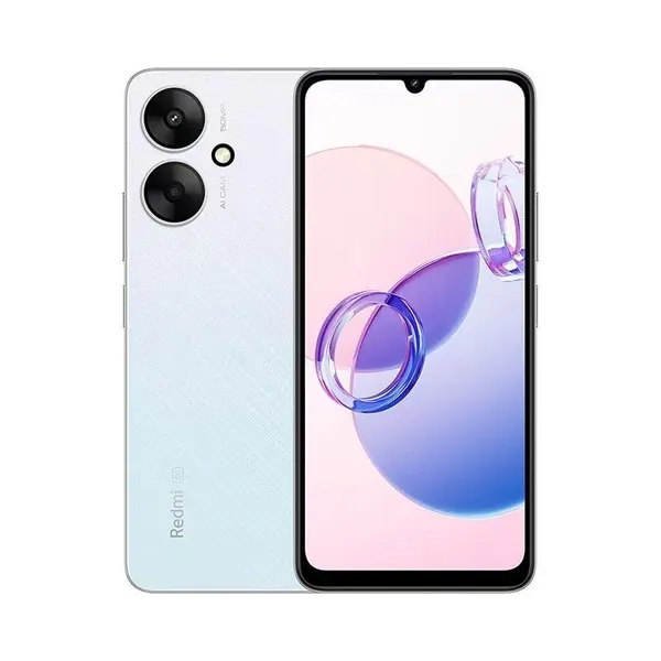 Xiaomi Смартфон Оригинальный Redmi 13C 5G смартфон 5000mAh размер 6100+ 6.74" ультра-большой дисплей 50MP+5MP AI камера 18W батареи глобальная версия Global 4/128 ГБ, Nano-SIM, белый