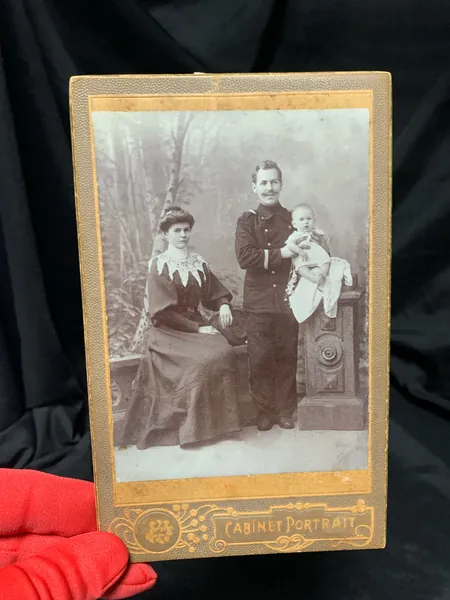 Старинная фотография Кабинет портрет фотограф К.К.Бергман