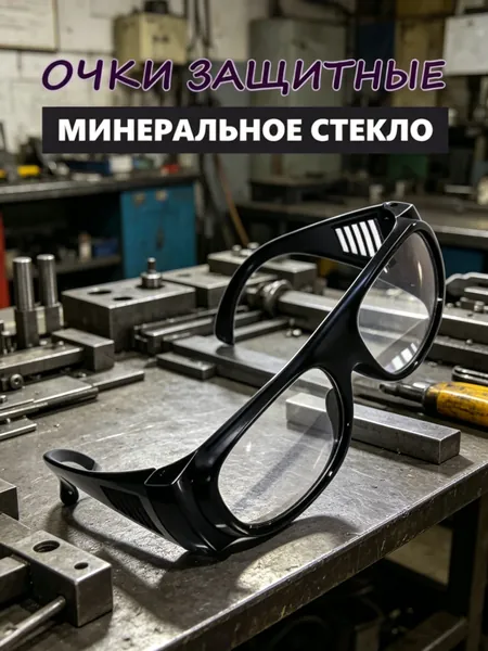 Очки защитные, цвет: Прозрачный, 2 шт.