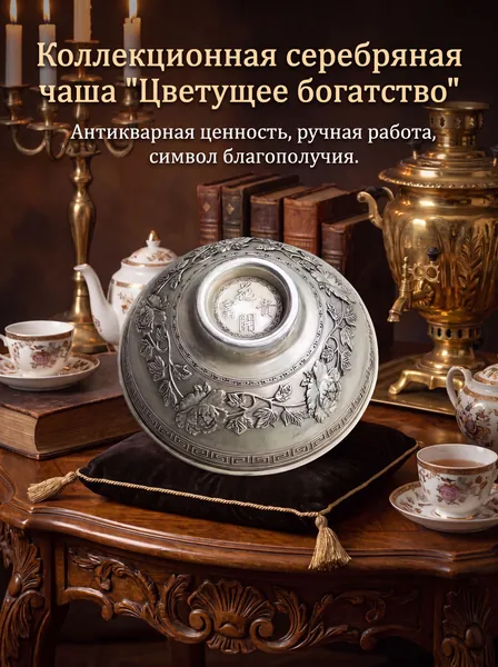 Старинная серебряная чаша, коллекция 1933 года