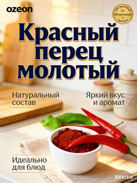 Перец красный молотый Кочукару для корейской кухни, 100 гр, специя без косточек для соуса хе, кимчи и горячих блюд, средний помол, ароматная приправа в герметичной упаковке, натуральная