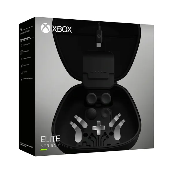 Комплект Complete Component Pack полный набор аксессуаров для геймпада Microsoft Xbox Elite Series Controller 2 Кейс, док станция, металлические кнопки, стики и лепестки В коробке