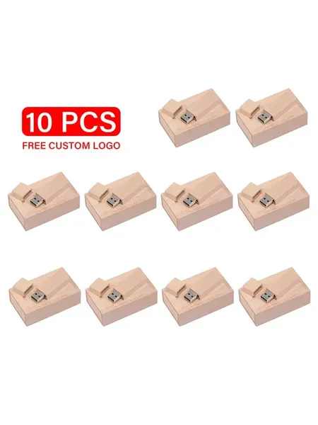 JASTER USB флешка 128 64 32 16 8 4 ГБ деревянная Бежевый, 16