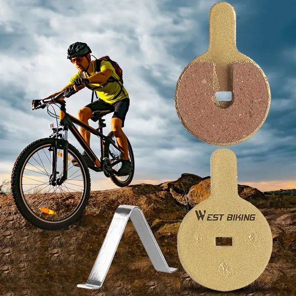 Тормозные колодки для велосипеда WEST BIKING, металлические, размер 33,5 22,5 мм