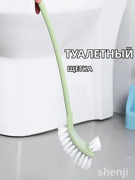 Насадка на ершик для унитаза "Насадка на ершик для унитаза, зеленая, пластиковая", 1 шт