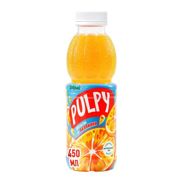 Напиток сокосодержащий Добрый Pulpy Апельсин 450мл