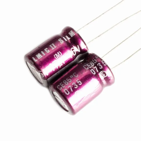 2 шт., ELNA Silmic II Аудио HIFI Конденсатор электролитический 16В-47мкФ (47uF-16V, 8x12мм)