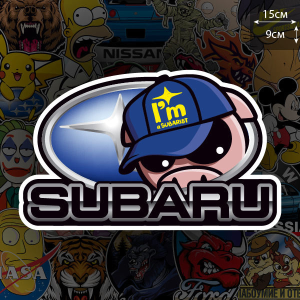 Наклейка на авто Subaru