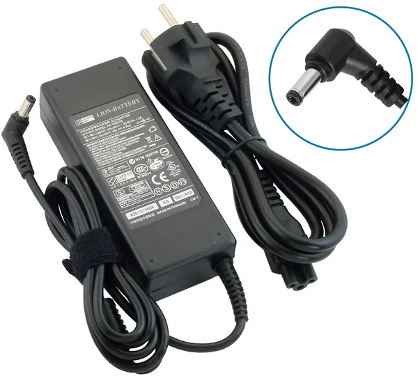 Блок питания для ноутбука Toshiba 19V, 4.74A, 90W (штекер 5.5х2.5) для Satellite A200 A300 A300D, A500 C50 C660 C670, C850 C870 L300 L40, L50 L500 L650 L650D, L655 L670 L750 L755 L755D, L775 L850 L855