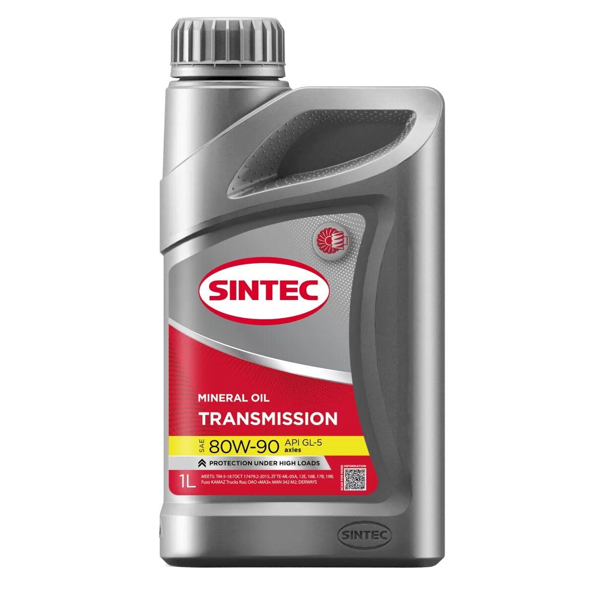 Масло трансмиссионное Sintec 80W-90 GL-5 1 л мин.