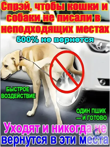 Эксклюзивный отпугиватель для собак и кошек Антигадин, произведенный из природных составляющих, моментально воздействующих на ковры и диваны, применяется для предотвращения царапин и пометок.