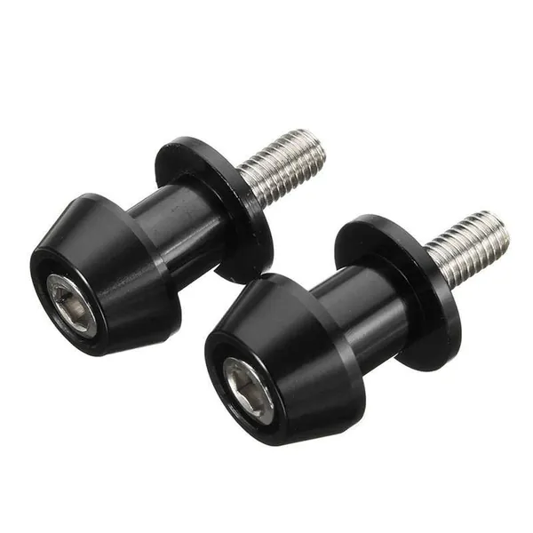 Y3(A R I O) 2 шт.,M6 X1.5,мотоцикл с ЧПУ,поворотный рычаг,ползунки,подставка,винт совместим Fz01,Fz03,Fz09,Fz10,Yzf,R1,R3,R6,R25,R125,R1000,R6S,Fz1,Fz6,Fz8,Fzs1000,Fzs600, (черный)