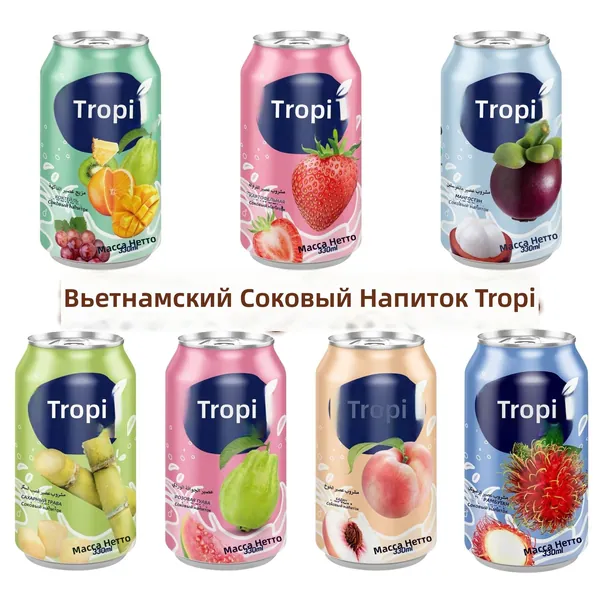 напиток тропический tropi, ананасовый сок, 330 мл