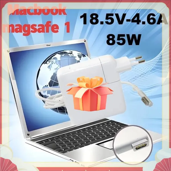 Зарядное устройство для ноутбука Power Bank: 18.5V 4.6A 85W Magsafe Charging Network для Apple MacBook, A1226, A1260, A1229, A1261, A1297.