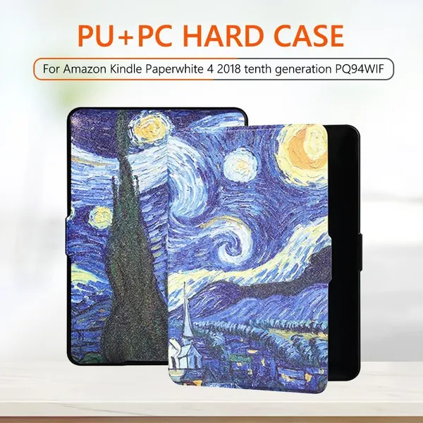 Чехол для Amazon Kindle Paperwhite 4 с матовой текстурой и рисунком