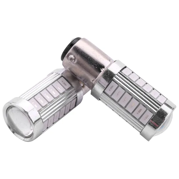 2 шт. Красные светодиодные лампы 1157 P21/5w Bay15d Super Bright 33 SMD 5630 5730 для автомобильных стоп-сигналов и противотуманных фар 21/5w, автомобильные дневные ходовые огни.