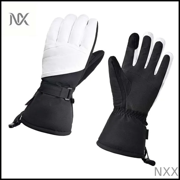 Зимние лыжные перчатки с сенсорным экраном XL-белые