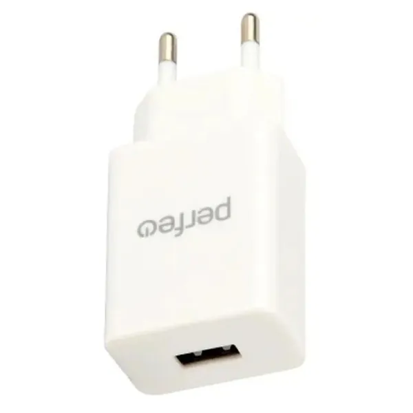 Сетевое зарядное устройство PERFEO с разъемом USB, 1А, белый (I4665)