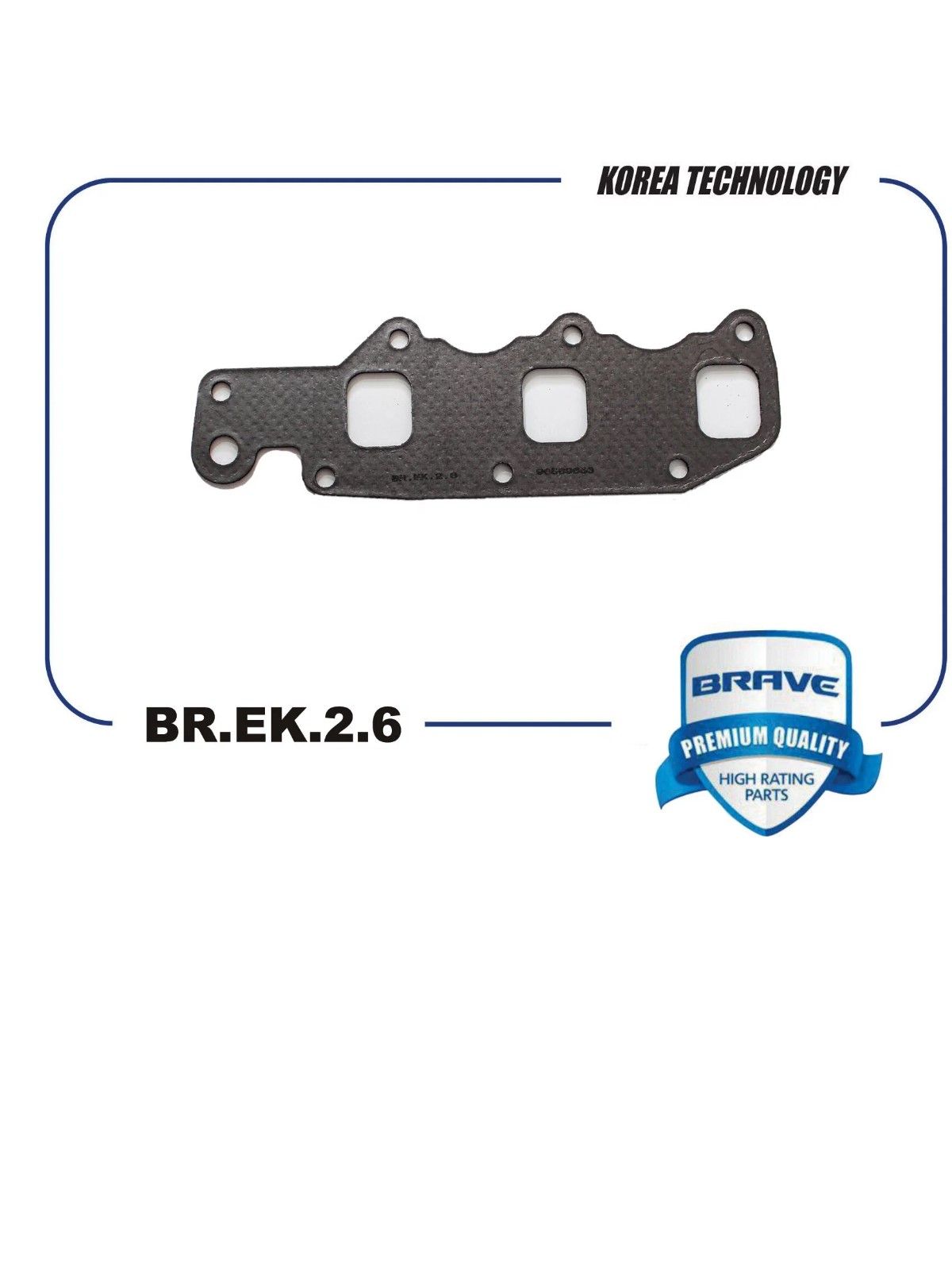 Прокладка коллектора 96569653 BR.EK.2.6 выпускного Matiz, Spark 0.8, BRAVE BREK26