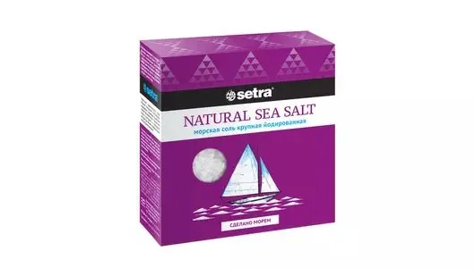 Соль морская Setra йодированная крупная 500 г