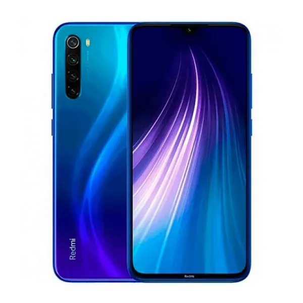 Redmi Смартфон Xiaomi Redmi Note 8 глобальная прошивка смартфон подарок чехол и плёнка оригинальный Android телефон 4000mAh аккумулятор Двойная камера. 6/128 ГБ, Nano-SIM, синий