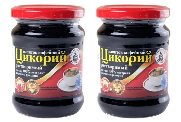 Русский цикорий Цикорий натуральный растворимый Бодрость, жидкий, 330 гр, 2 упаковки