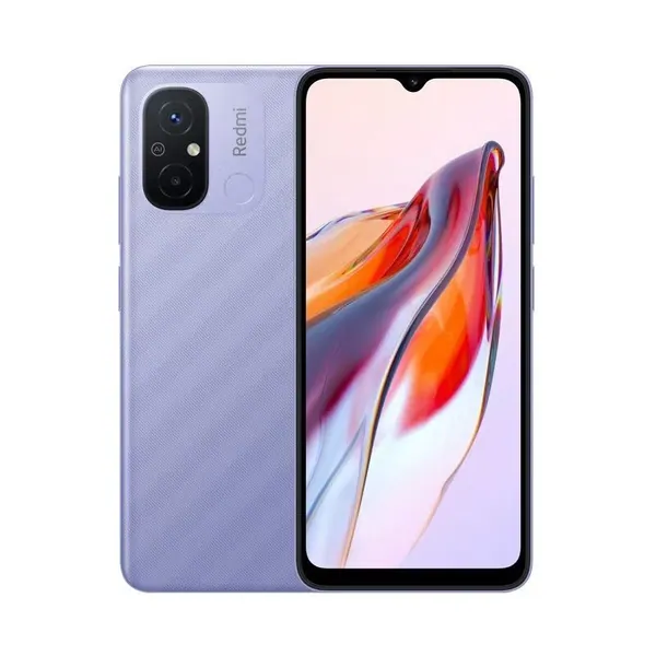 Redmi Смартфон Оригинальный Redmi 12C смартфон глобальная версия 5000mAh высокопроизводительный аккумулятор Helio G85 Octa Core 50MP 6.71 "4G мобильный телефон Global 6/128 ГБ, Nano-SIM, фиолетовый