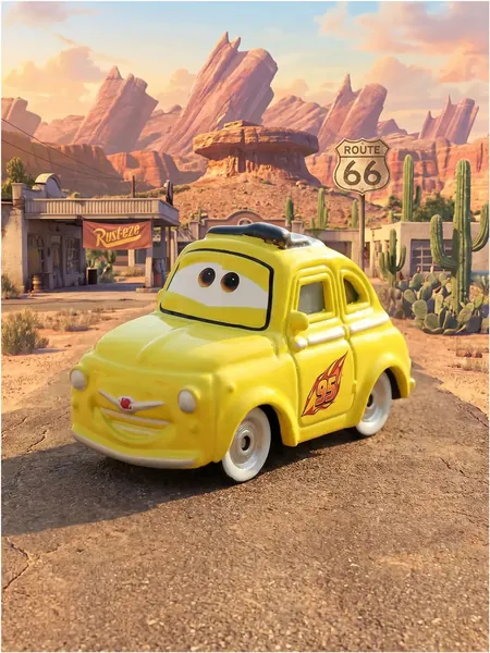 Металлическая машинка McQueen из мультфильма "Тачки" модель - Luigi