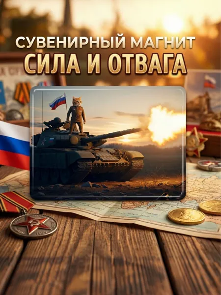 Магнит на холодильник, военный, СВО