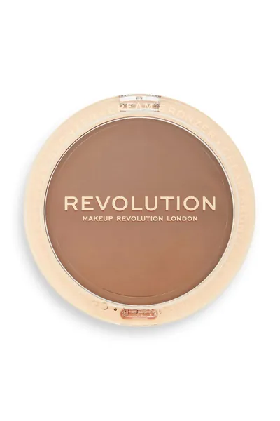 Revolution Ultra Cream Bronzer Light, кремовый бронзер для лица, светлый оттенок для естественного контуринга и макияжа, 15 мл. Средство для создания эффекта загара и сияния кожи.
