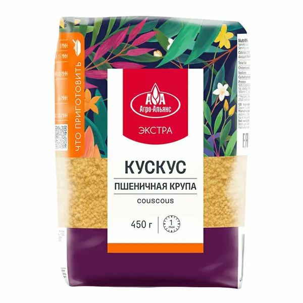 Крупа пшеничная Агро-Альянс Кускус 450 г