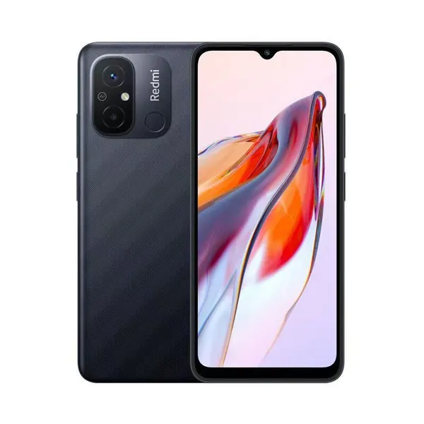 Redmi Смартфон Оригинальный Redmi 12C смартфон глобальная версия 5000mAh высокопроизводительный аккумулятор Helio G85 Octa Core 50MP 6.71 "4G мобильный телефон Global 6/128 ГБ, Nano-SIM, черный