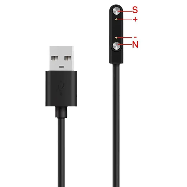 2-контактный 2,48/4/7,62 мм 4-контактный смарт-часы магнитный USB-кабель для зарядки